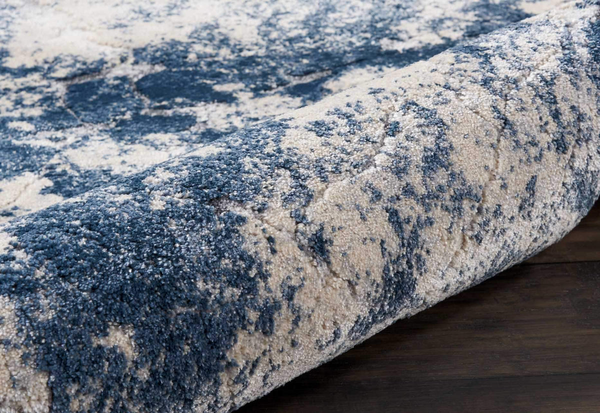 kathy ireland HOME Heritage Beige/Blue Area Rug-Area Rug-kathy ireland HOME-The Rug Truck