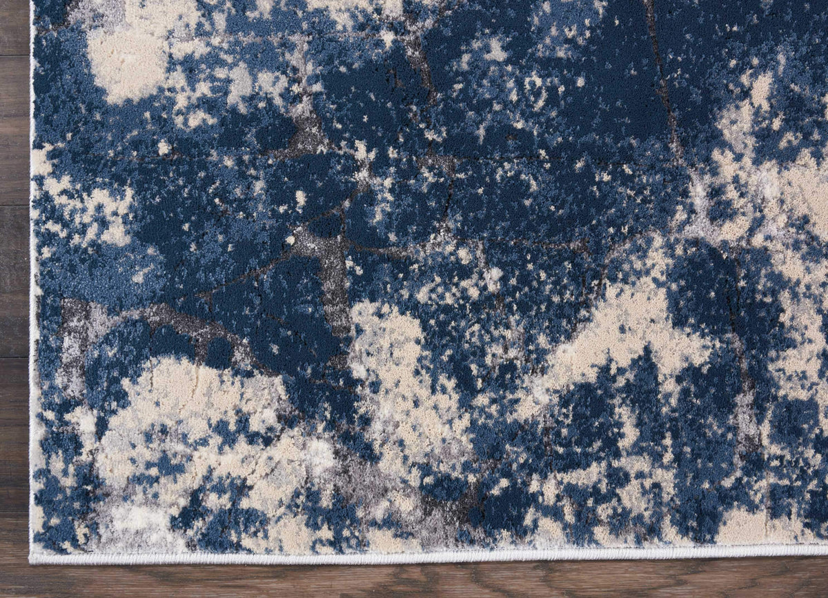 kathy ireland HOME Heritage Beige/Blue Area Rug-Area Rug-kathy ireland HOME-The Rug Truck