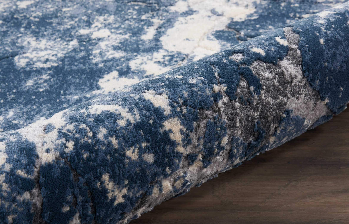 kathy ireland HOME Heritage Beige/Blue Area Rug-Area Rug-kathy ireland HOME-The Rug Truck