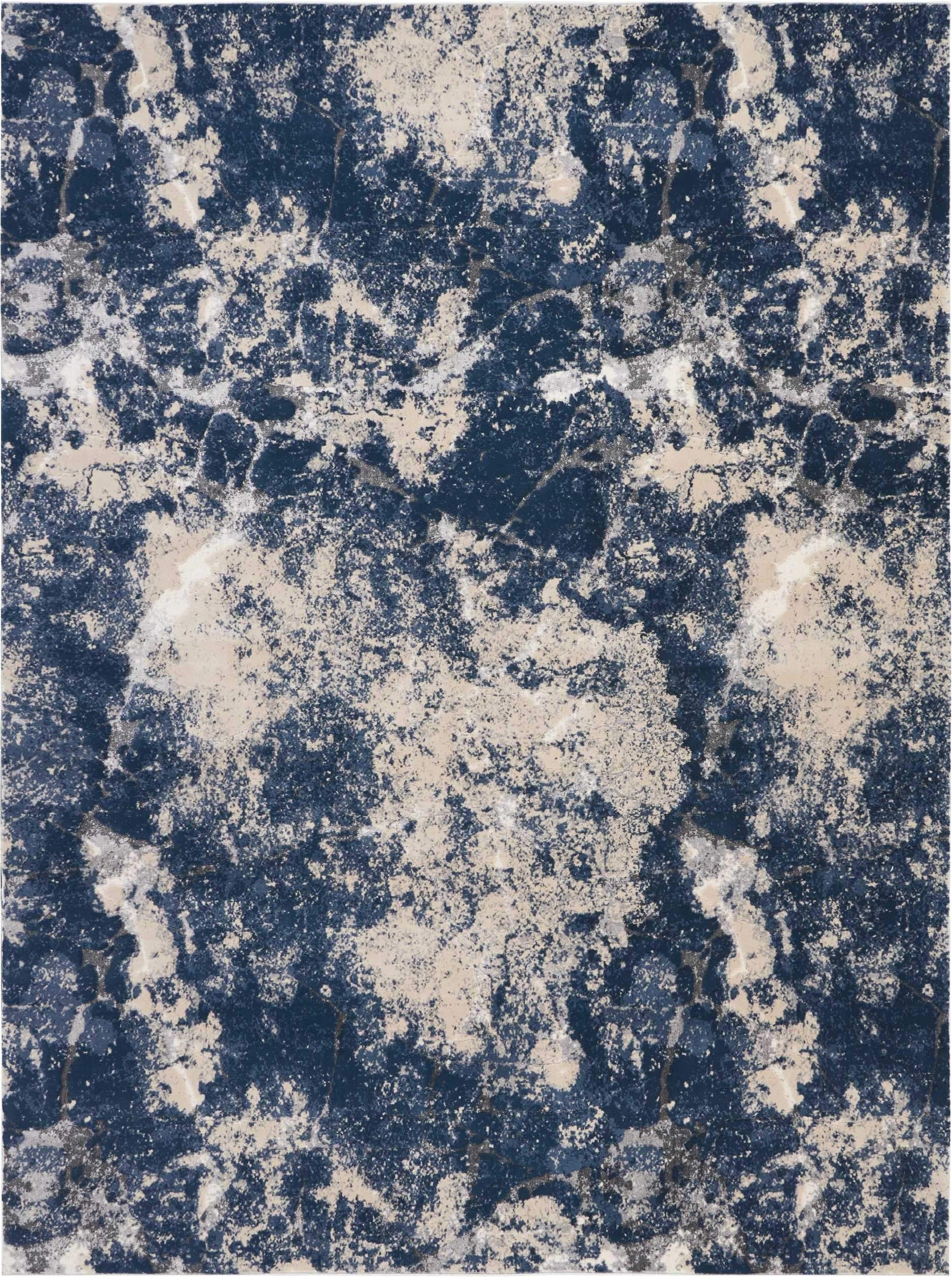 kathy ireland HOME Heritage Beige/Blue Area Rug-Area Rug-kathy ireland HOME-3'11" x 5'11"-The Rug Truck