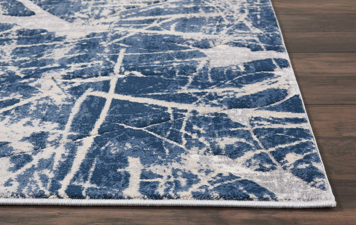 kathy ireland HOME Heritage Beige/Blue Area Rug-Area Rug-kathy ireland HOME-The Rug Truck