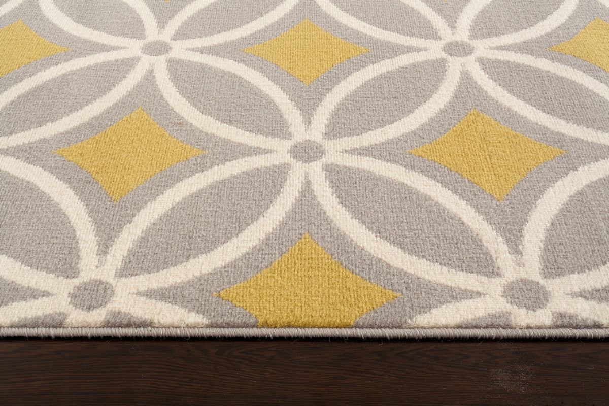 Newport 9104 Gray/yellow Area Rug