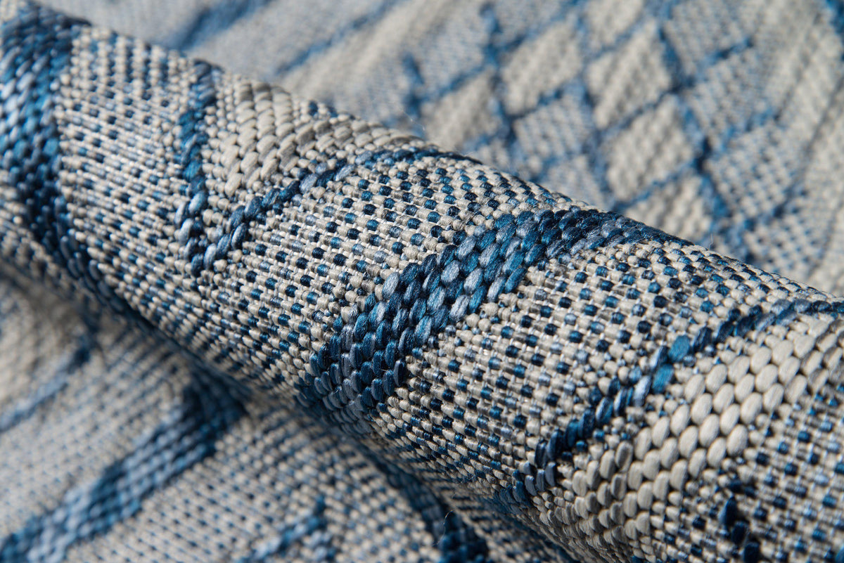 Madcap Cottage by Momeni Lake Palace Rajastan Weekend Blue Indoor/Outdoor Area Rug-Area Rug-Momeni-The Rug Truck