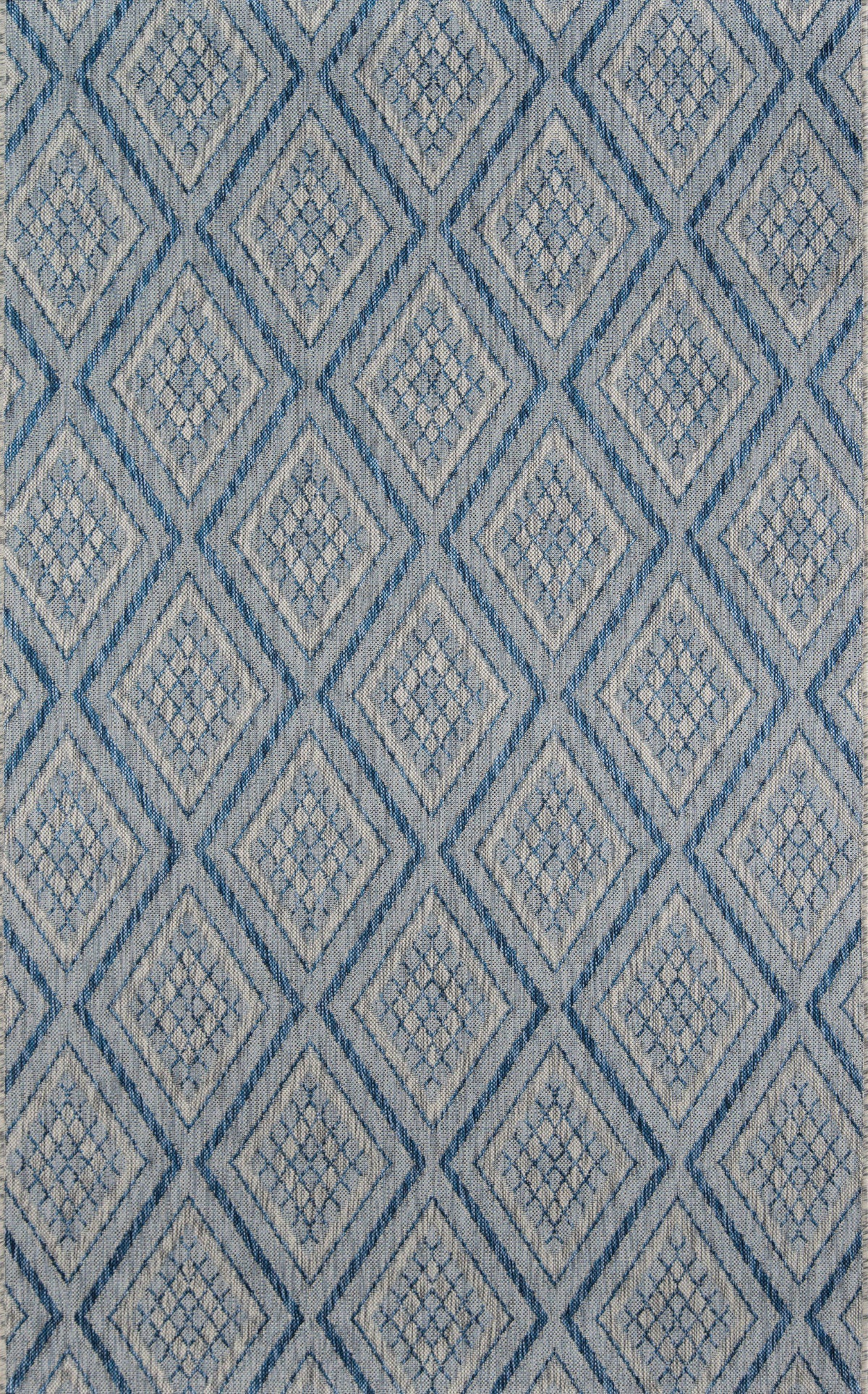 Madcap Cottage by Momeni Lake Palace Rajastan Weekend Blue Indoor/Outdoor Area Rug-Area Rug-Momeni-2&#39; X 3&#39;-The Rug Truck