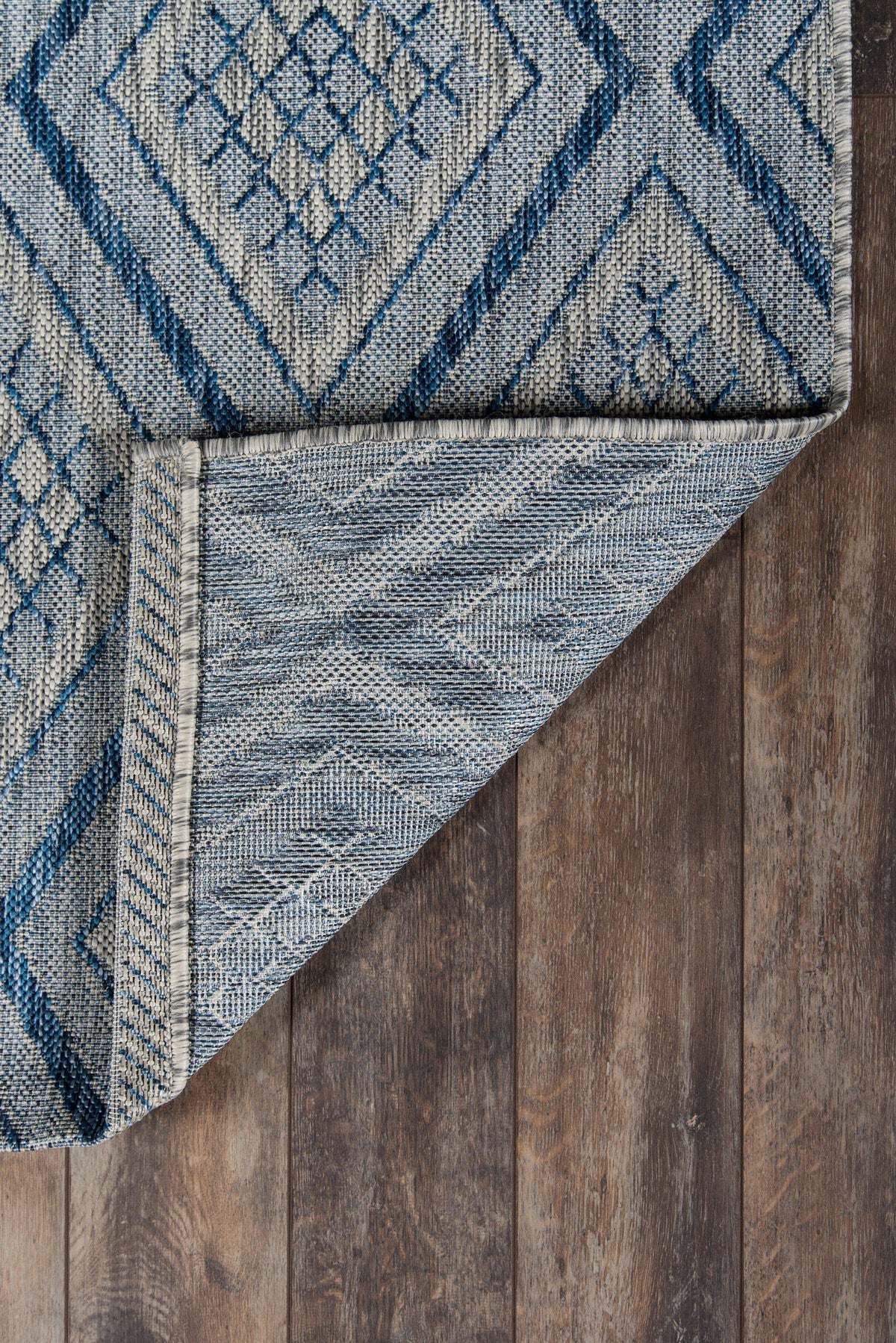 Madcap Cottage by Momeni Lake Palace Rajastan Weekend Blue Indoor/Outdoor Area Rug-Area Rug-Momeni-The Rug Truck