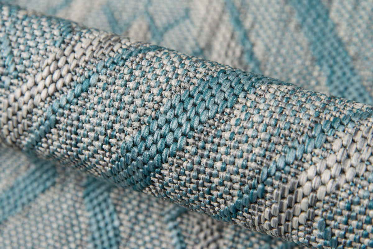 Madcap Cottage by Momeni Lake Palace Rajastan Weekend Light Blue Indoor/Outdoor Area Rug-Area Rug-Momeni-The Rug Truck