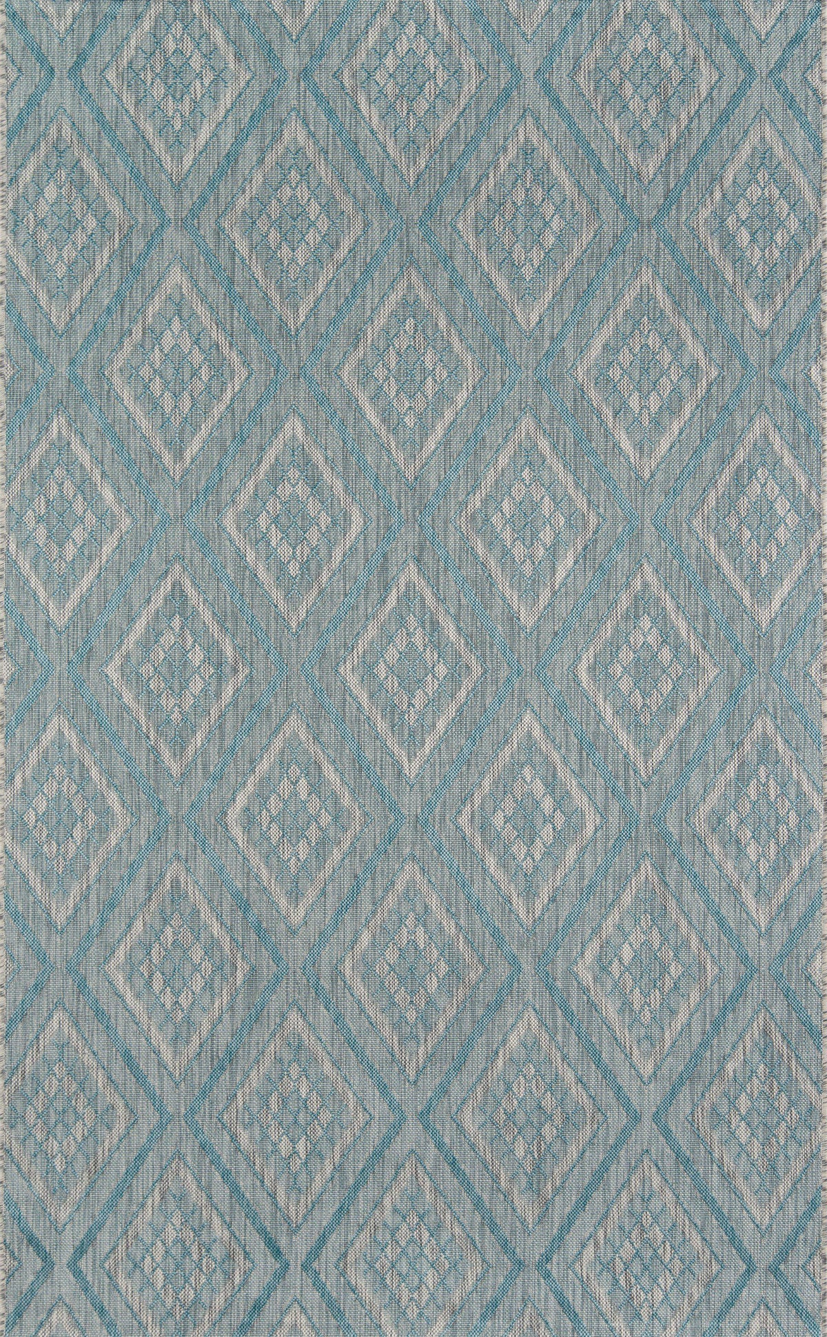 Madcap Cottage by Momeni Lake Palace Rajastan Weekend Light Blue Indoor/Outdoor Area Rug-Area Rug-Momeni-2&#39; X 3&#39;-The Rug Truck