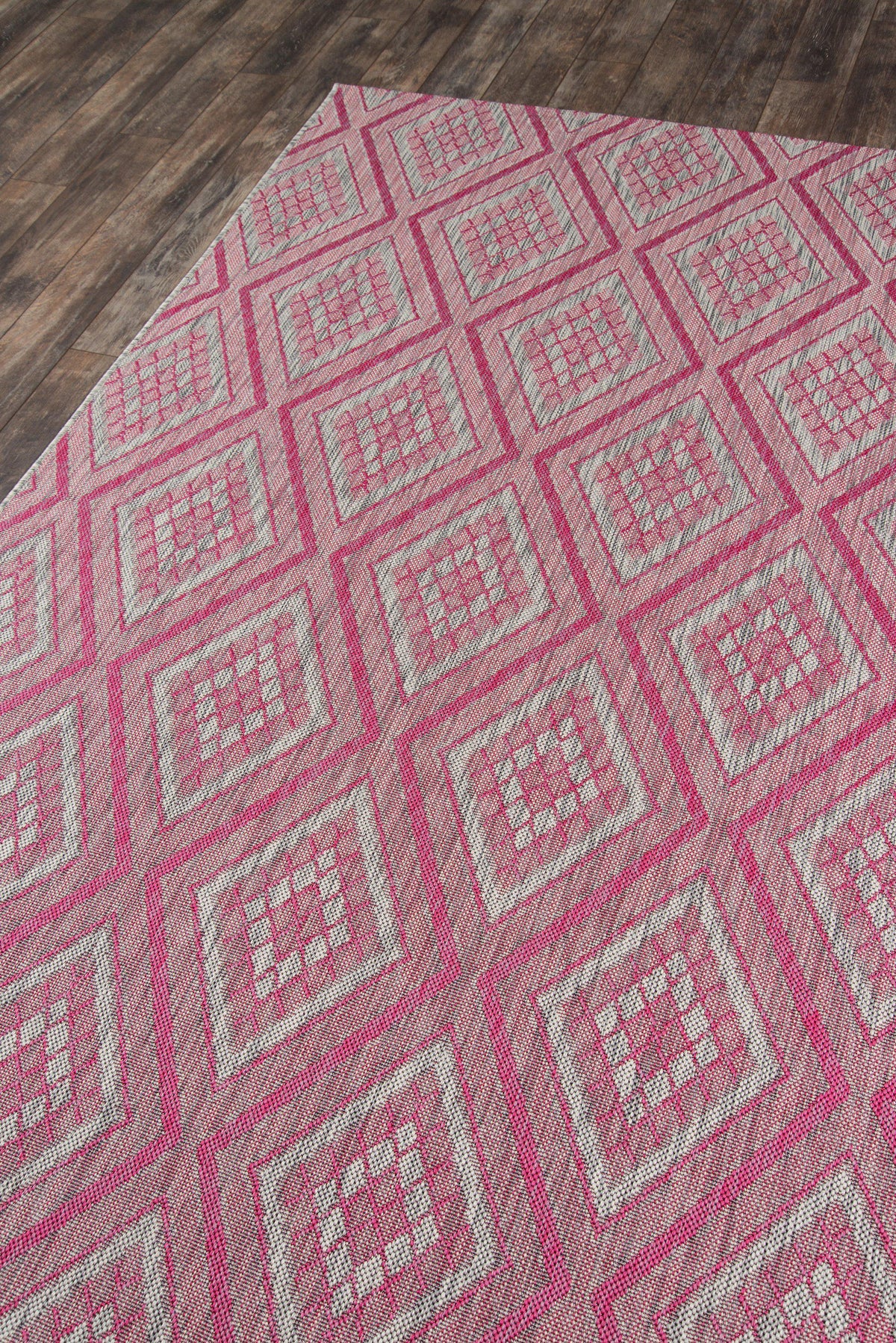 Madcap Cottage by Momeni Lake Palace Rajastan Weekend Pink Indoor/Outdoor Area Rug-Area Rug-Momeni-The Rug Truck