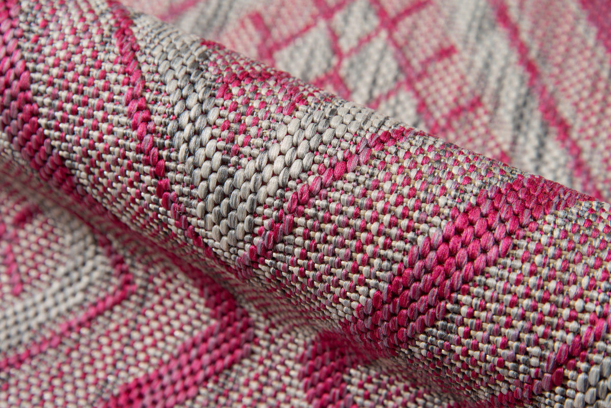 Madcap Cottage by Momeni Lake Palace Rajastan Weekend Pink Indoor/Outdoor Area Rug-Area Rug-Momeni-The Rug Truck