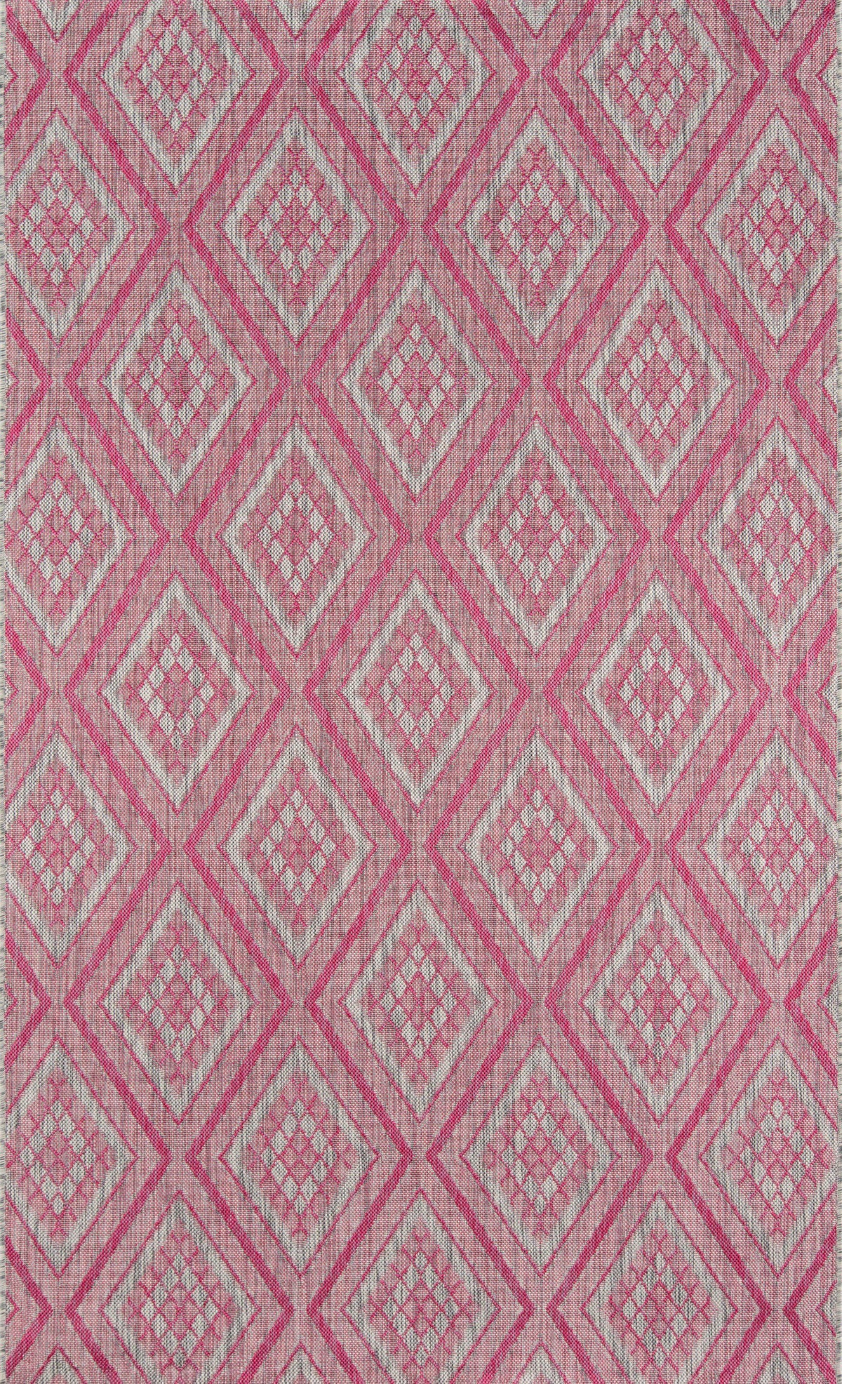 Madcap Cottage by Momeni Lake Palace Rajastan Weekend Pink Indoor/Outdoor Area Rug-Area Rug-Momeni-2&#39; X 3&#39;-The Rug Truck