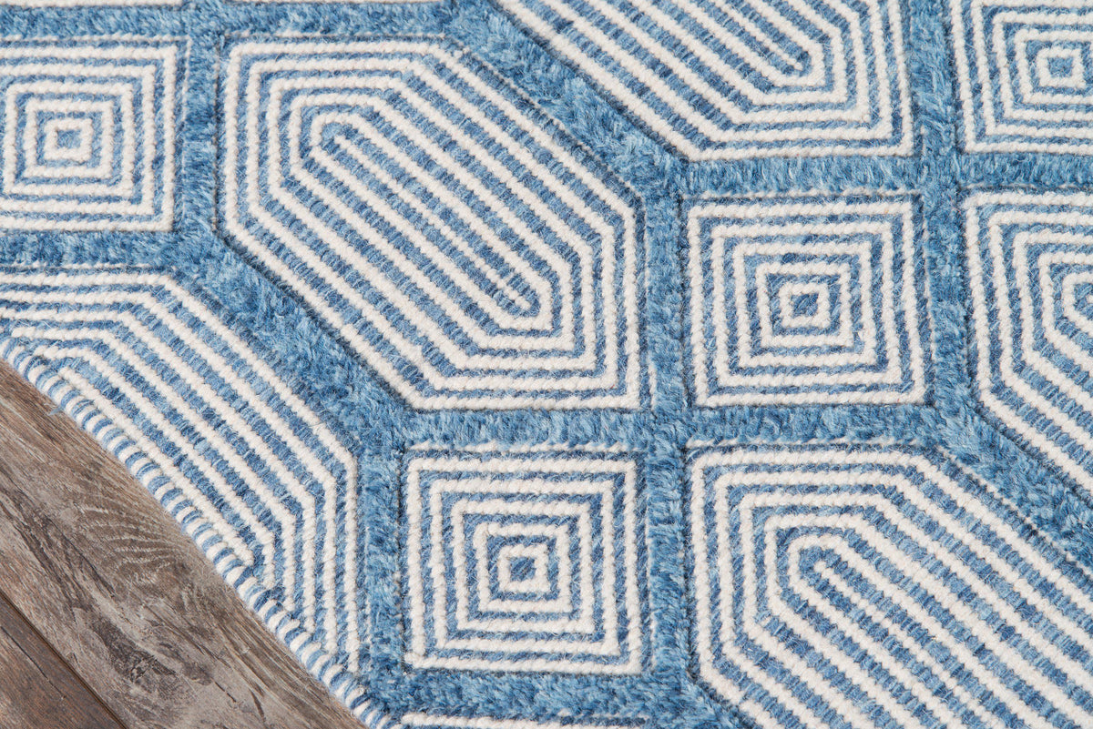 Erin Gates Langdon LGD-4 Cambridge Blue Area Rug ( 8&#39;6&quot; X 11&#39;6&quot; )