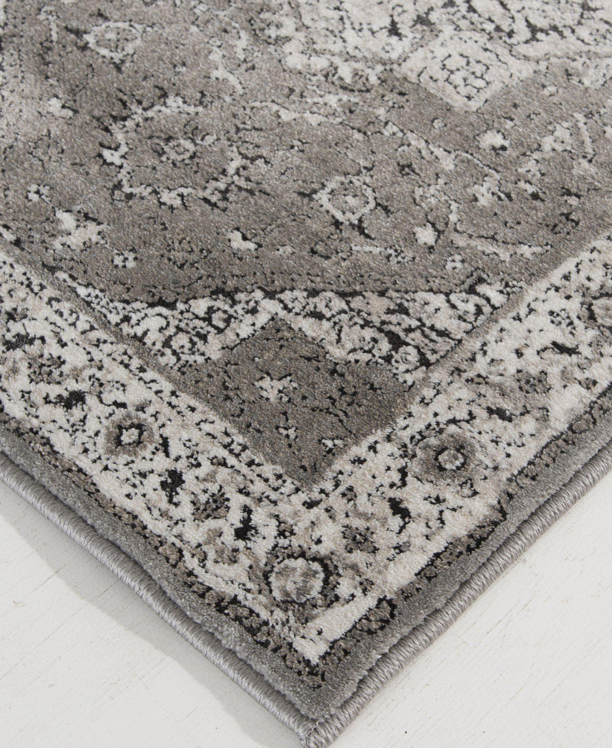 Largo - Heriz - Grey-Area Rug-KM Home-The Rug Truck