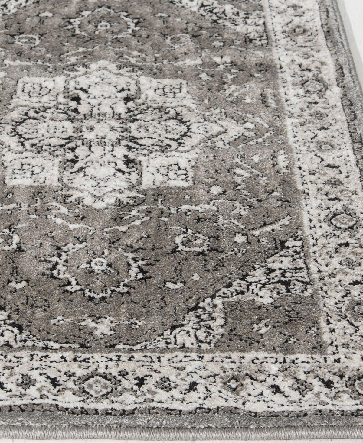 Largo - Heriz - Grey-Area Rug-KM Home-The Rug Truck