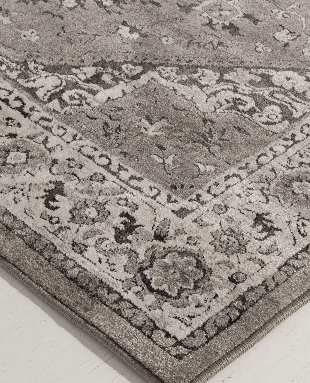 Largo - Heriz - Grey-Area Rug-KM Home-The Rug Truck