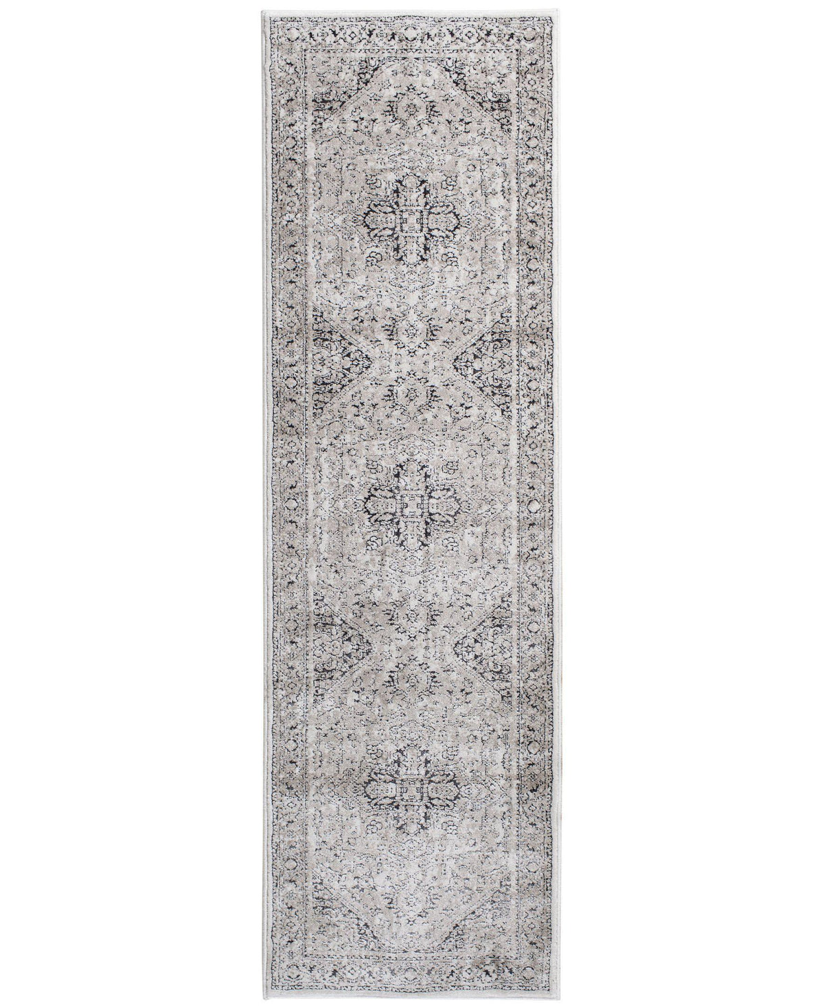 Largo - Heriz - Stone-Area Rug-KM Home-2&#39;3&quot;x7&#39;7&quot;-The Rug Truck