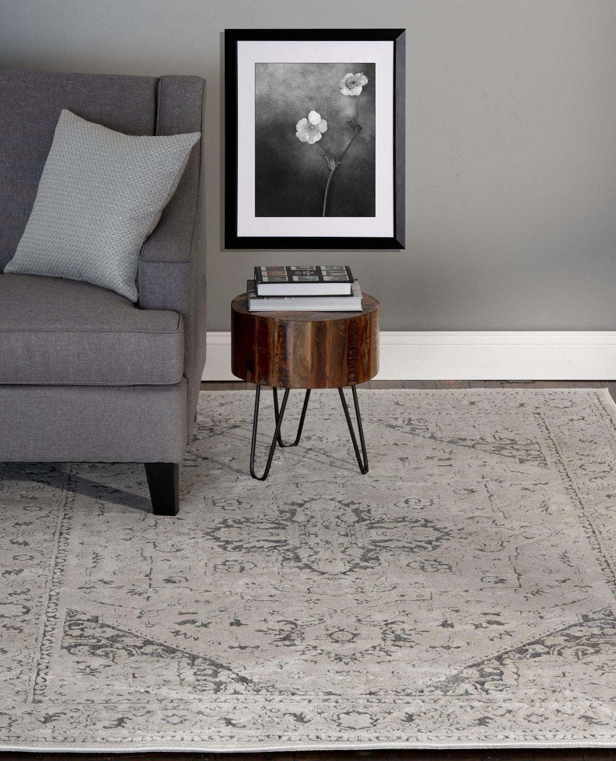 Largo - Heriz - Stone-Area Rug-KM Home-The Rug Truck