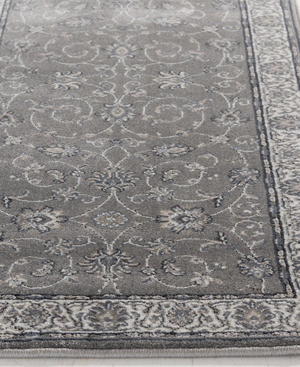 Largo - Isfahan - Grey-Area Rug-KM Home-The Rug Truck