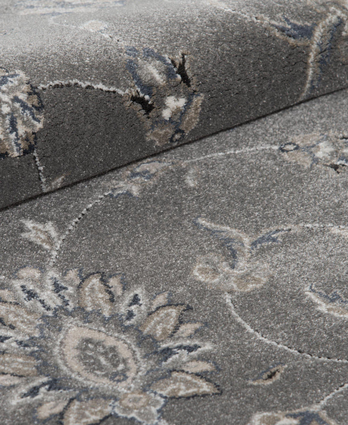 Largo - Isfahan - Grey-Area Rug-KM Home-The Rug Truck