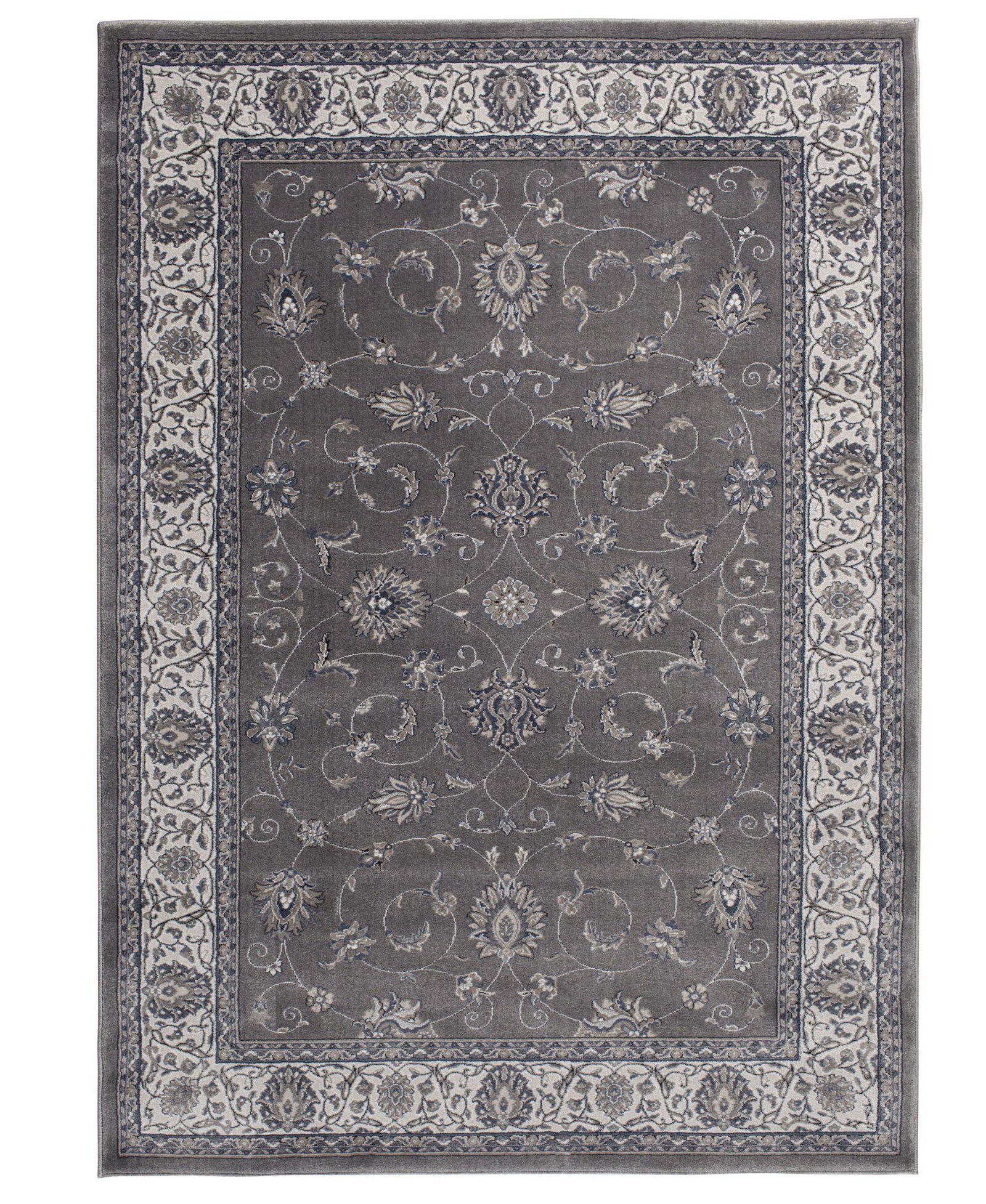 Largo - Isfahan - Grey-Area Rug-KM Home-3'3"x5'3"-The Rug Truck