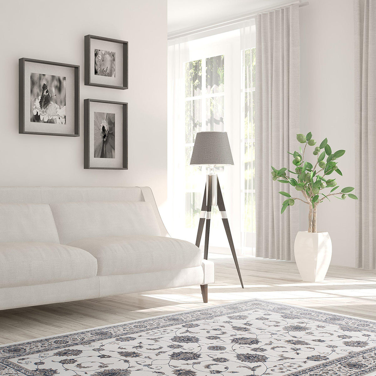 Largo - Isfahan - Pearl-Area Rug-KM Home-The Rug Truck