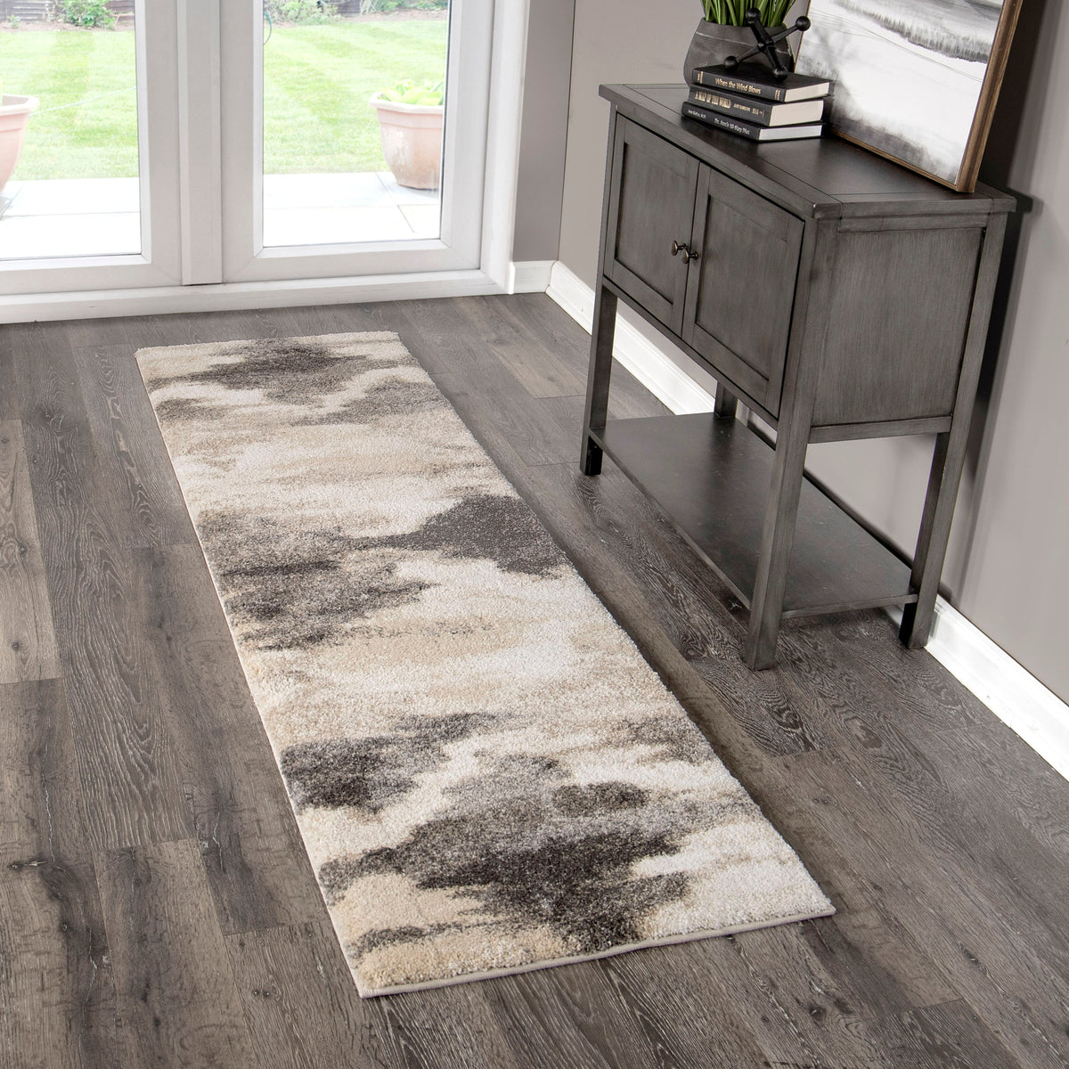 Orian Mystical Harlequin   Natural Area Rug - 2'3" x 8'