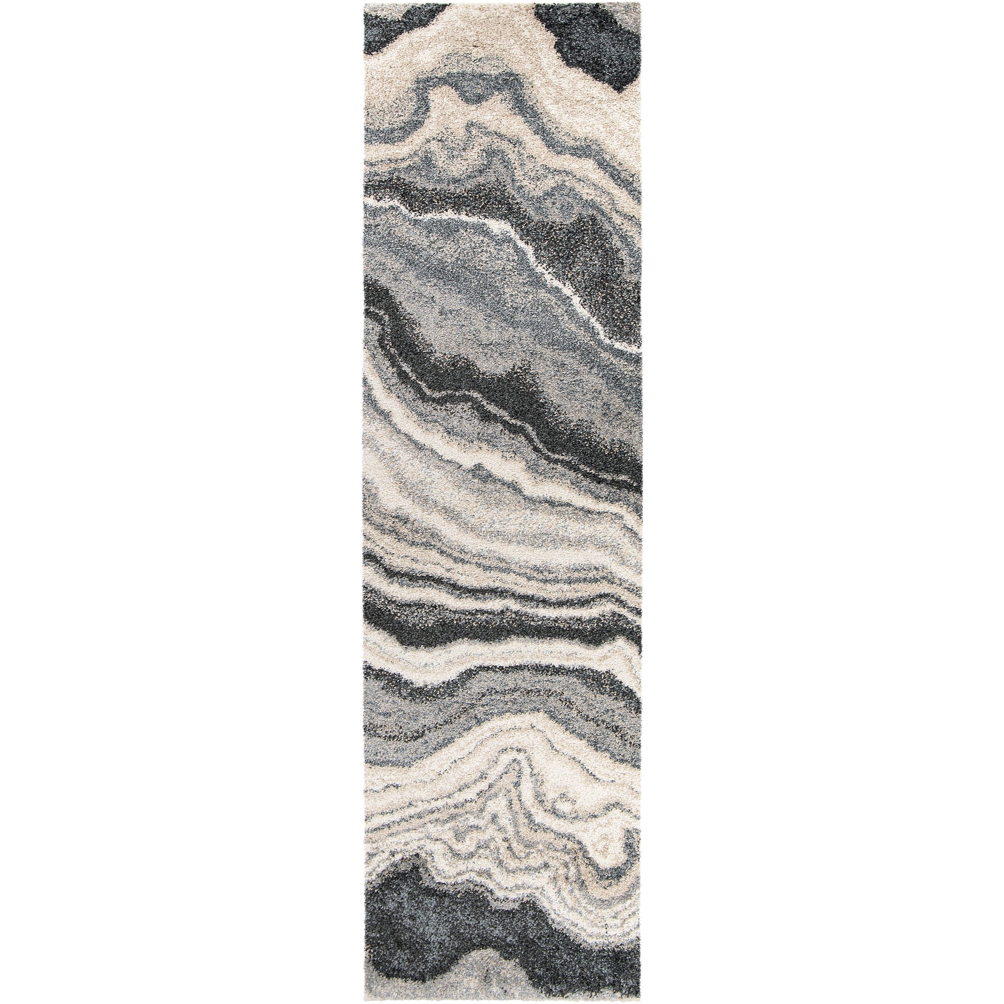 Palmetto Living Mystical Cascade   Taupe Inkwell Area Rug - 7'10" x 10'10"