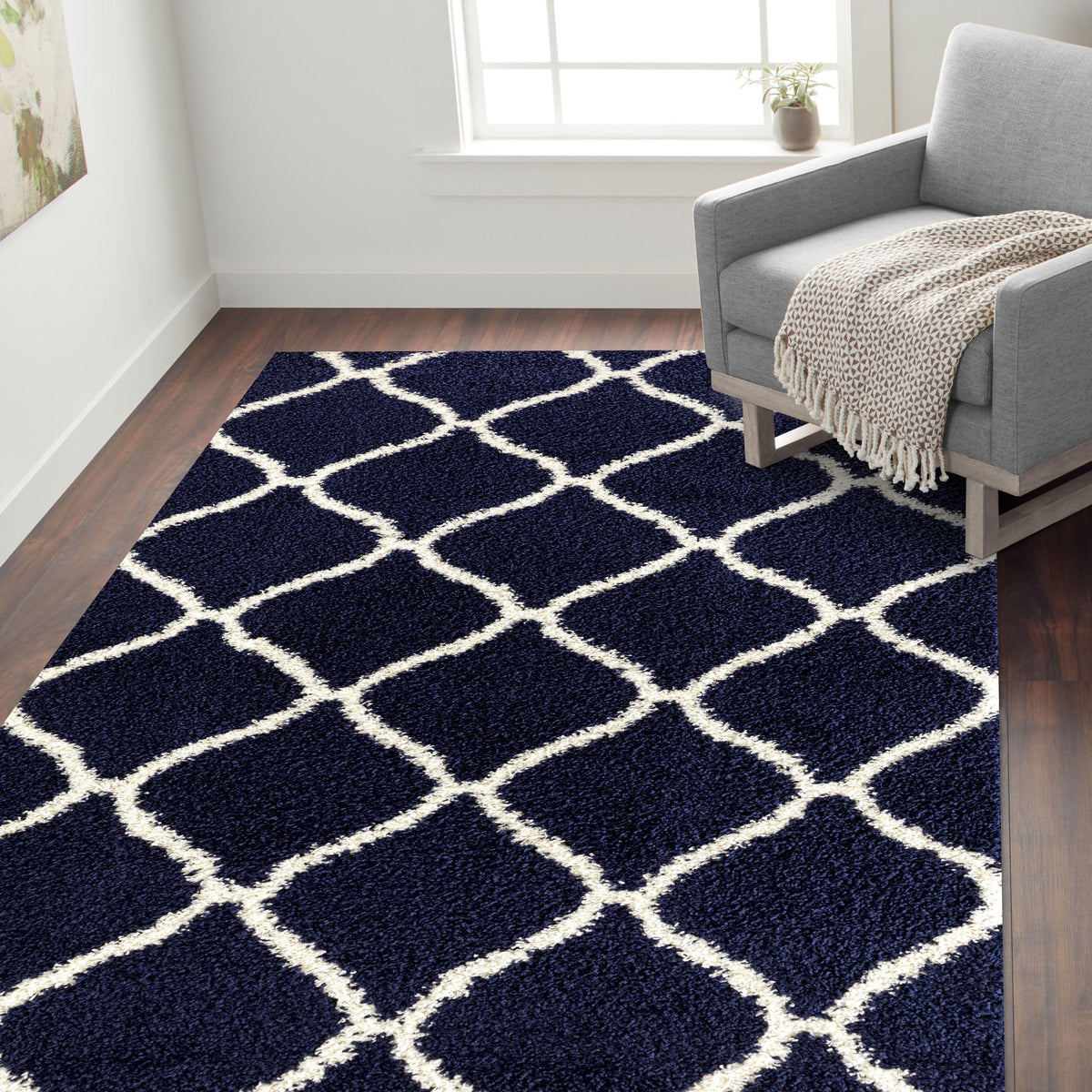 Florida 3333 Navy Area Rug-Area Rug-World Rug Gallery-The Rug Truck