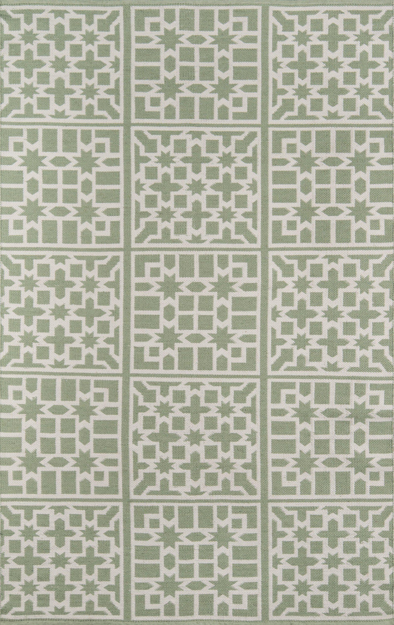 Madcap Cottage by Momeni Palm Beach Lake Trail Green Indoor/Outdoor Area Rug-Area Rug-Momeni-2' X 3'-The Rug Truck