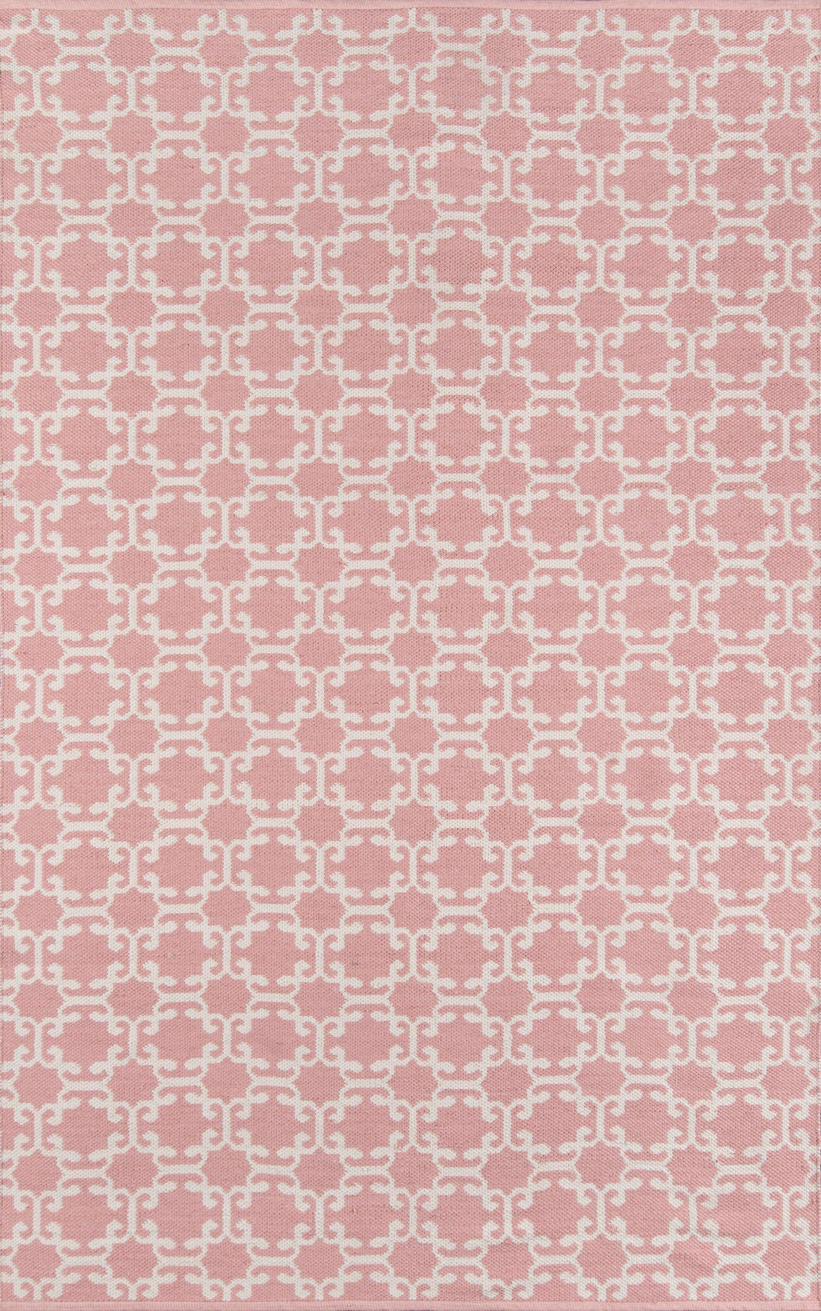 Madcap Cottage by Momeni Palm Beach Via Mizner Pink Indoor/Outdoor Area Rug-Area Rug-Momeni-2' X 3'-The Rug Truck