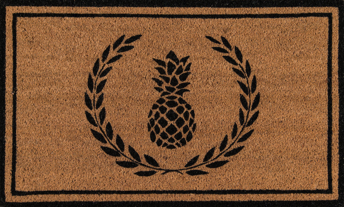 Erin Gates by Momeni Park PAR-1 Pineapple Black Area Rug-Area Rug-Momeni-1&#39;6&quot; X 2&#39;6&quot;-The Rug Truck