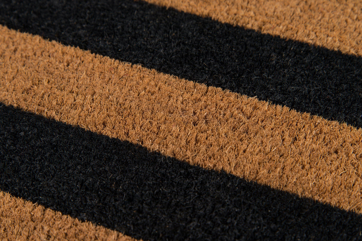 Erin Gates by Momeni Park PAR-2 Stripe Black Area Rug-Area Rug-Momeni-1&#39;6&quot; X 2&#39;6&quot;-The Rug Truck