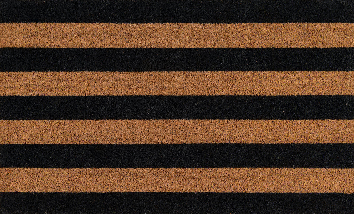 Erin Gates by Momeni Park PAR-2 Stripe Black Area Rug-Area Rug-Momeni-1&#39;6&quot; X 2&#39;6&quot;-The Rug Truck