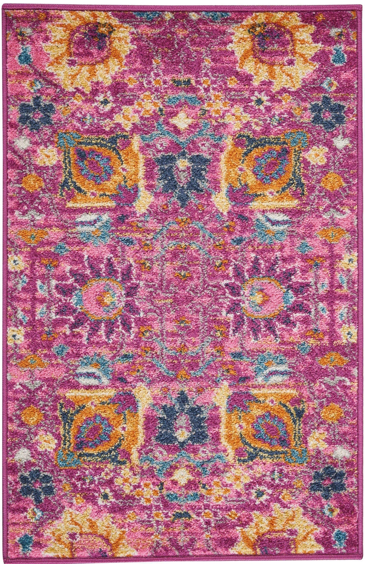 Passion PSN01 Fuchsia Area Rug-Area Rug-Nourison-1&#39;10&quot; x 2&#39;10&quot;-The Rug Truck