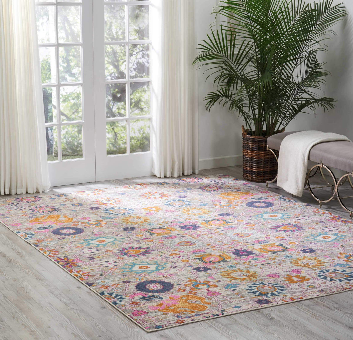 Passion PSN01 Silver Area Rug-Area Rug-Nourison-The Rug Truck
