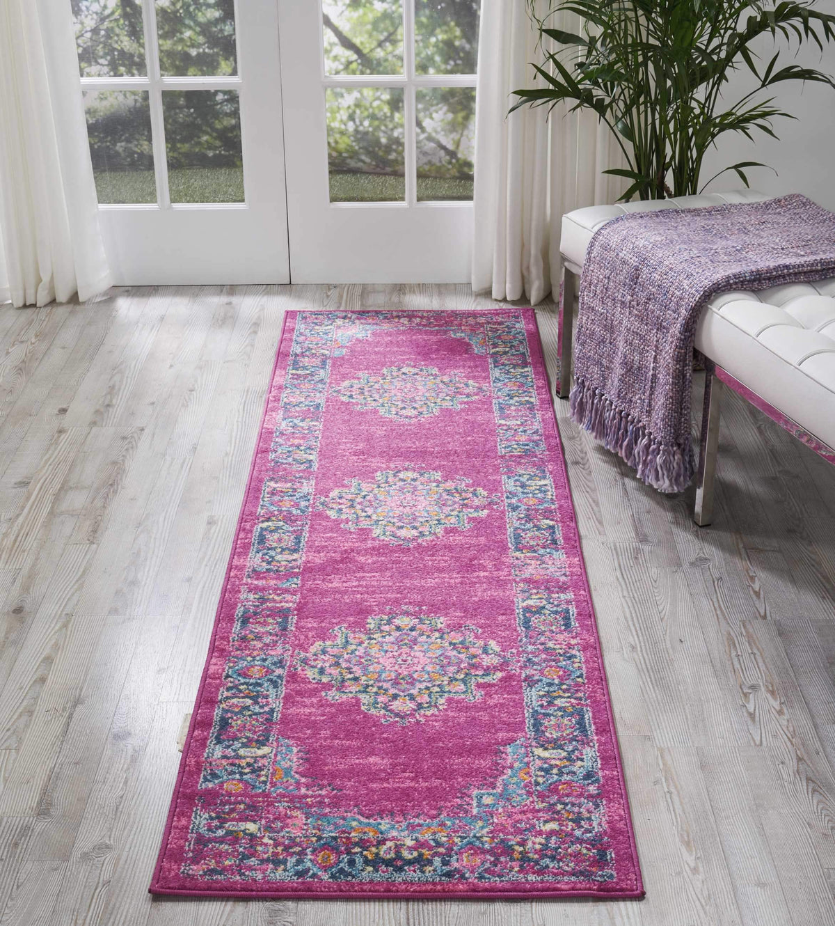 Passion PSN03 Fuchsia Area Rug-Area Rug-Nourison-The Rug Truck