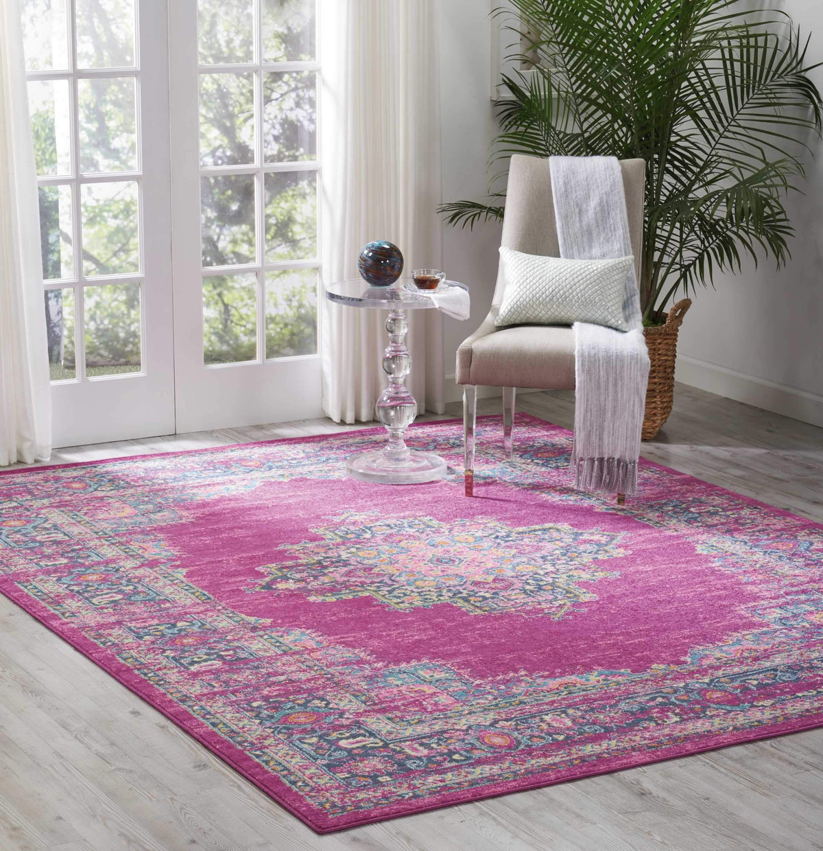 Passion PSN03 Fuchsia Area Rug-Area Rug-Nourison-The Rug Truck