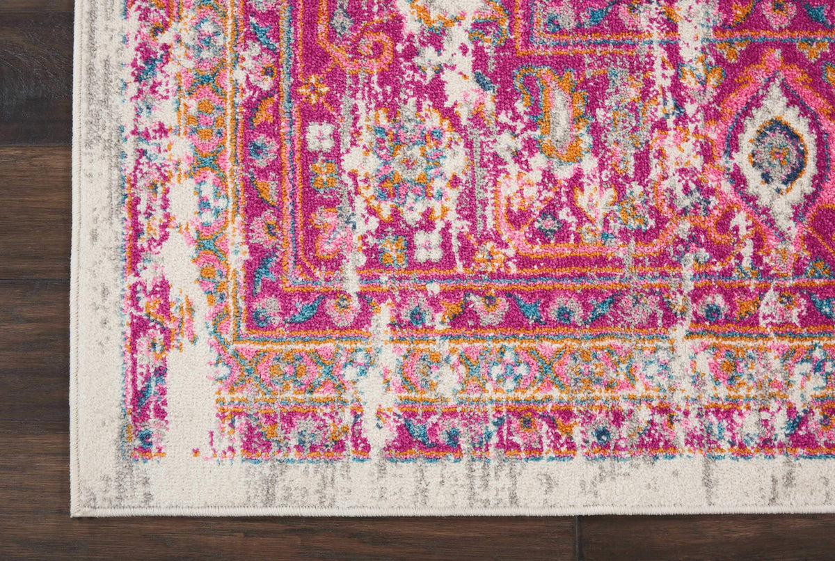 Passion PSN03 Ivory/Fushia Area Rug-Area Rug-Nourison-The Rug Truck