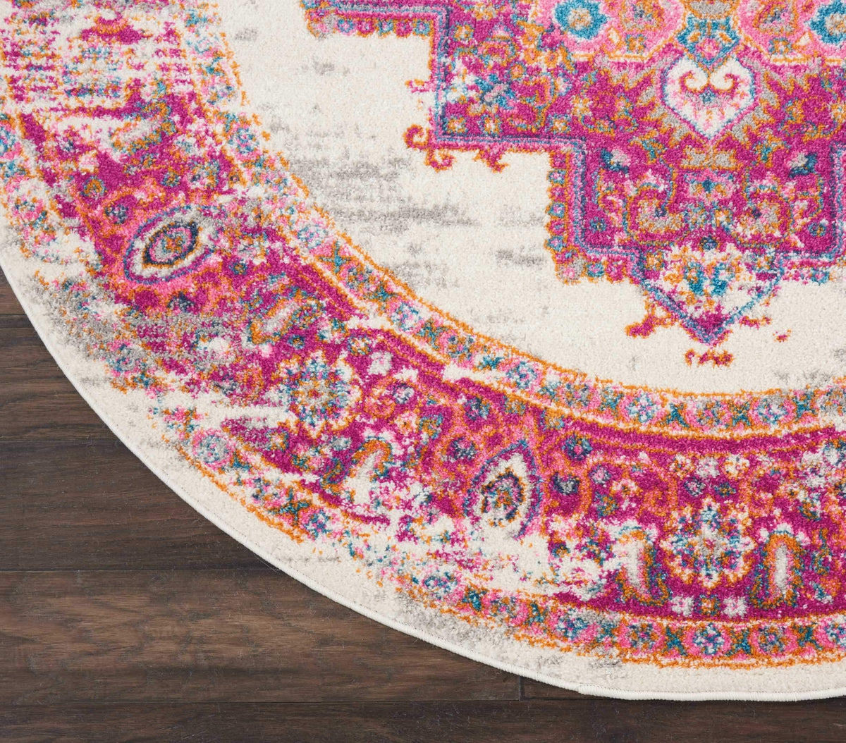 Passion PSN03 Ivory/Fushia Area Rug-Area Rug-Nourison-The Rug Truck