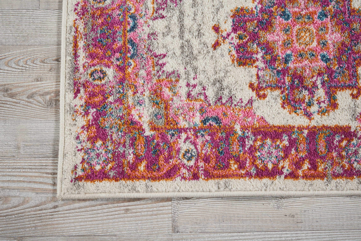 Passion PSN03 Ivory/Fushia Area Rug-Area Rug-Nourison-The Rug Truck