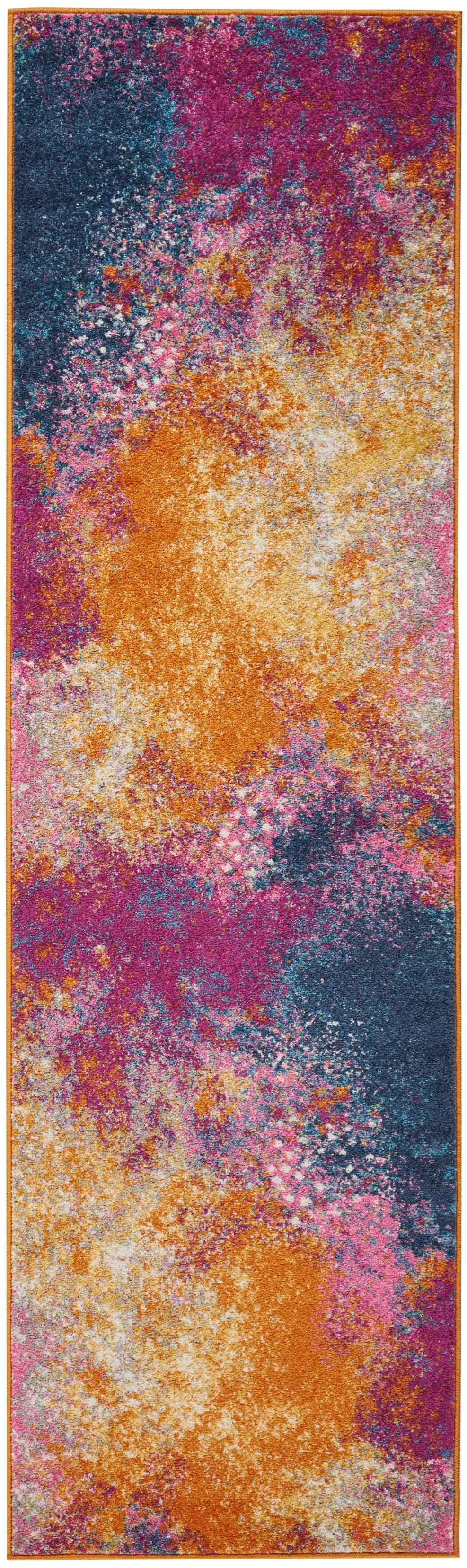Passion PSN10 Sunburst Area Rug-Area Rug-Nourison-2&#39;2&quot; x 7&#39;6&quot;-The Rug Truck