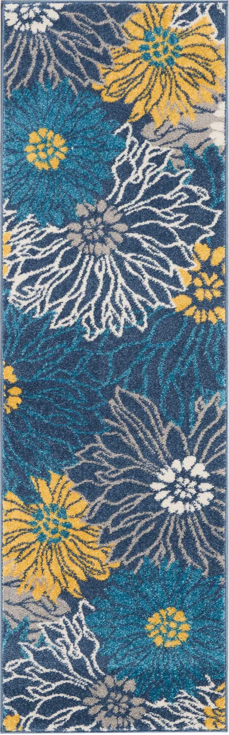 Passion PSN17 Blue Area Rug-Area Rug-Nourison-1&#39;10&quot; x 6&#39;-The Rug Truck