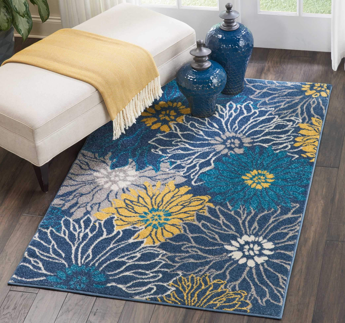 Passion PSN17 Blue Area Rug-Area Rug-Nourison-The Rug Truck