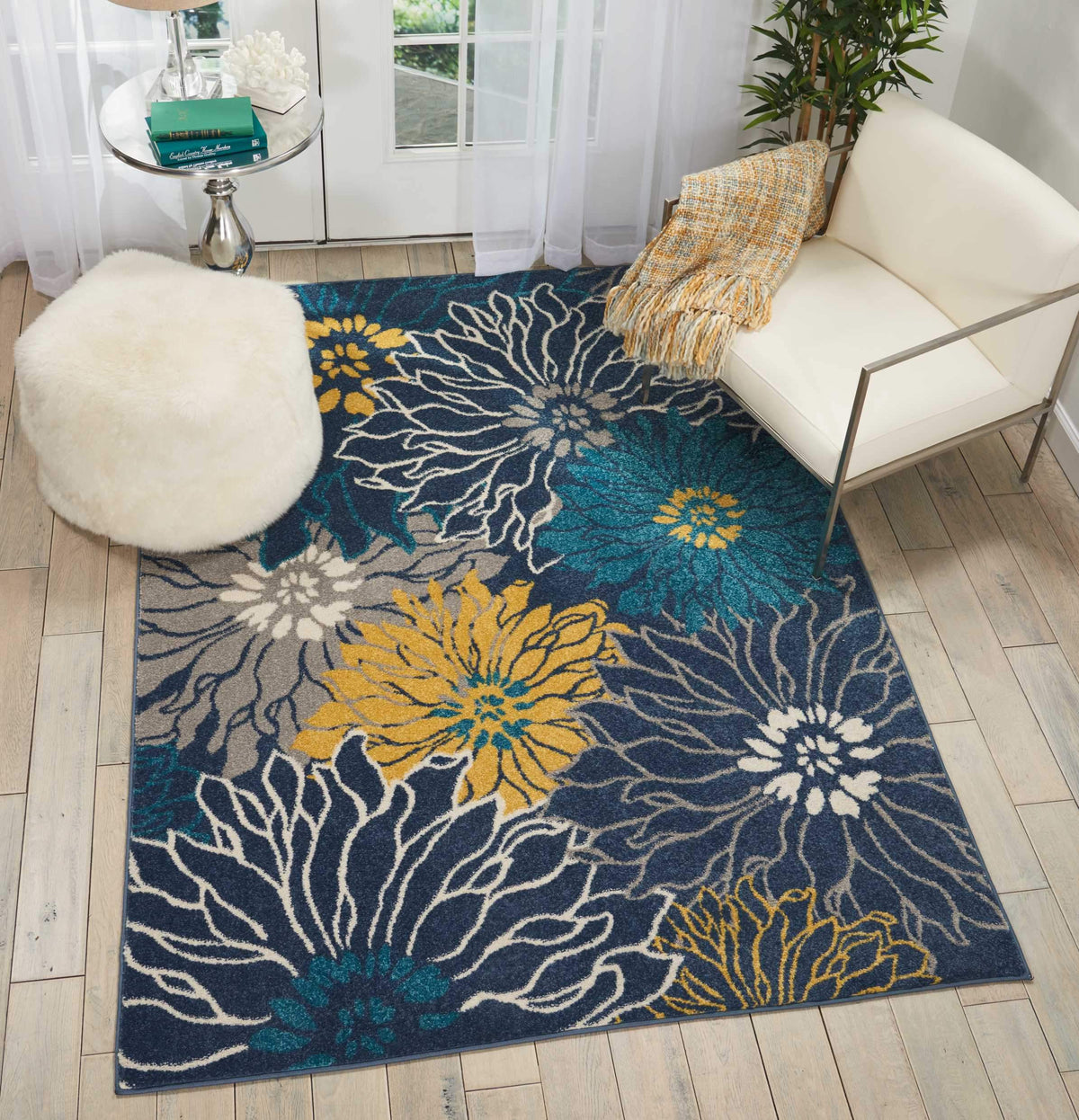 Passion PSN17 Blue Area Rug-Area Rug-Nourison-The Rug Truck
