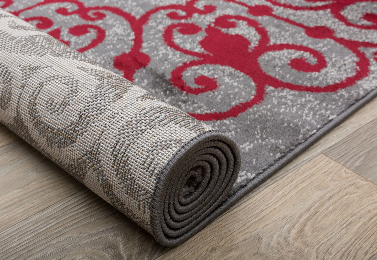 Toscana 303 Red Area Rug-Area Rug-World Rug Gallery-The Rug Truck