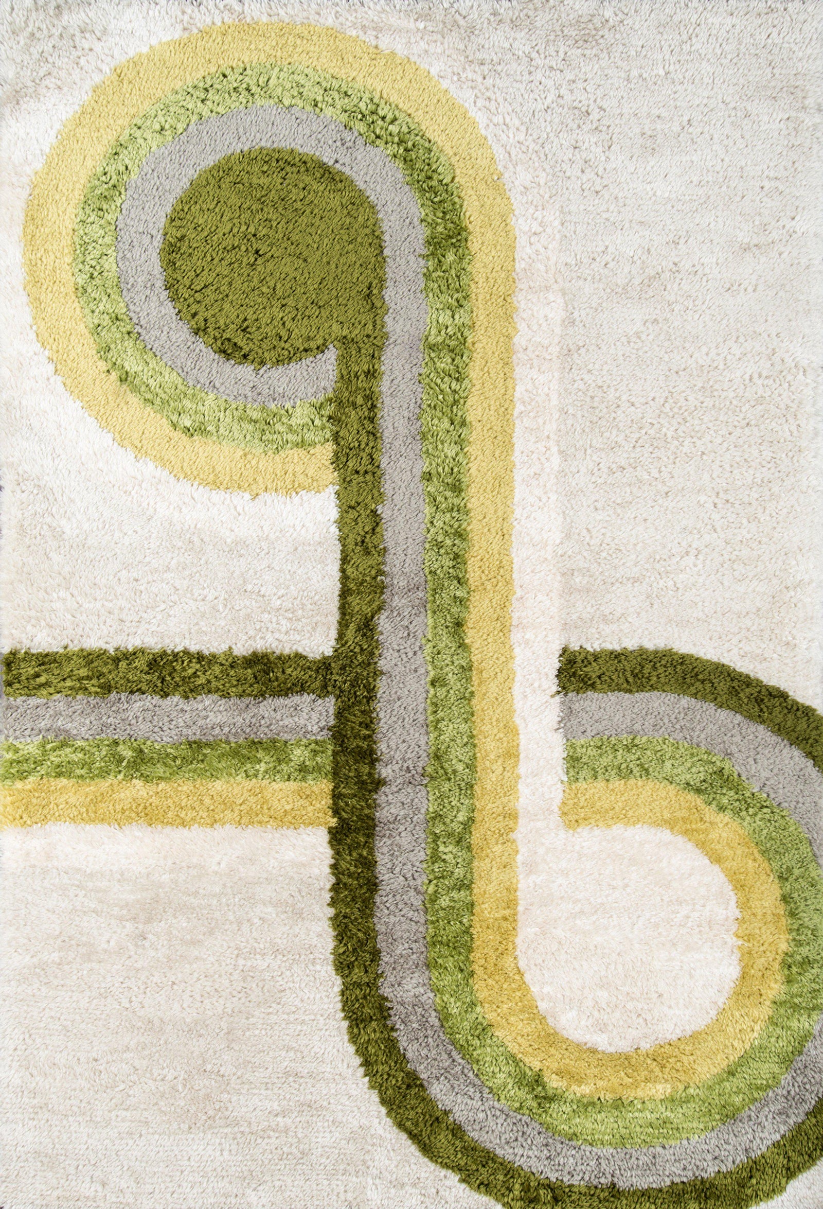 Novogratz by Momeni Retro RET-3 Bullseye Green Area Rug-Area Rug-Momeni-2' X 3'-The Rug Truck