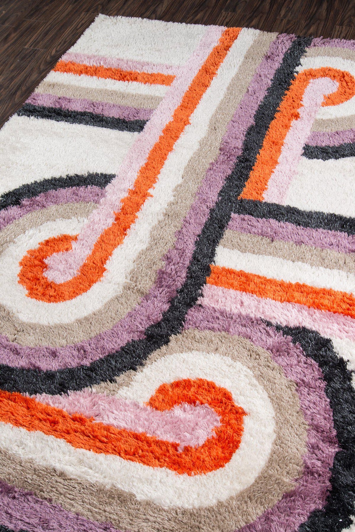 Novogratz by Momeni Retro RET-5 Turnstyle Lavender Area Rug-Area Rug-Momeni-The Rug Truck