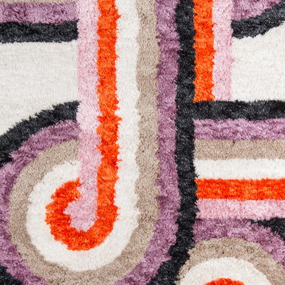 Novogratz by Momeni Retro RET-5 Turnstyle Lavender Area Rug-Area Rug-Momeni-The Rug Truck
