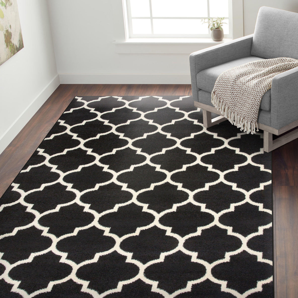 Nevada 962 Black Area Rug-Area Rug-World Rug Gallery-The Rug Truck