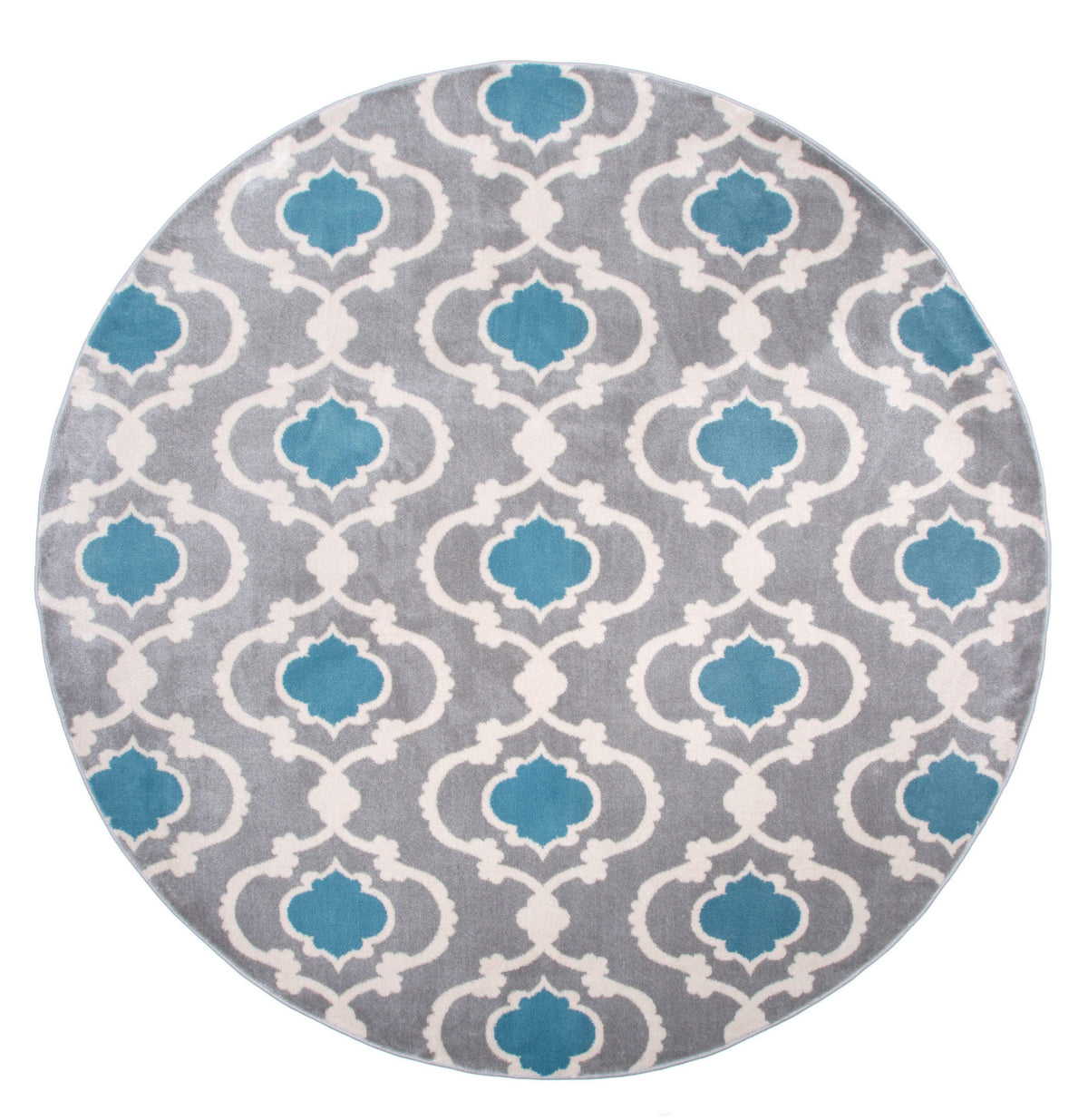 Toscana 310 Blue/Grey Area Rug-Area Rug-World Rug Gallery-6&#39;6&quot; Round-The Rug Truck
