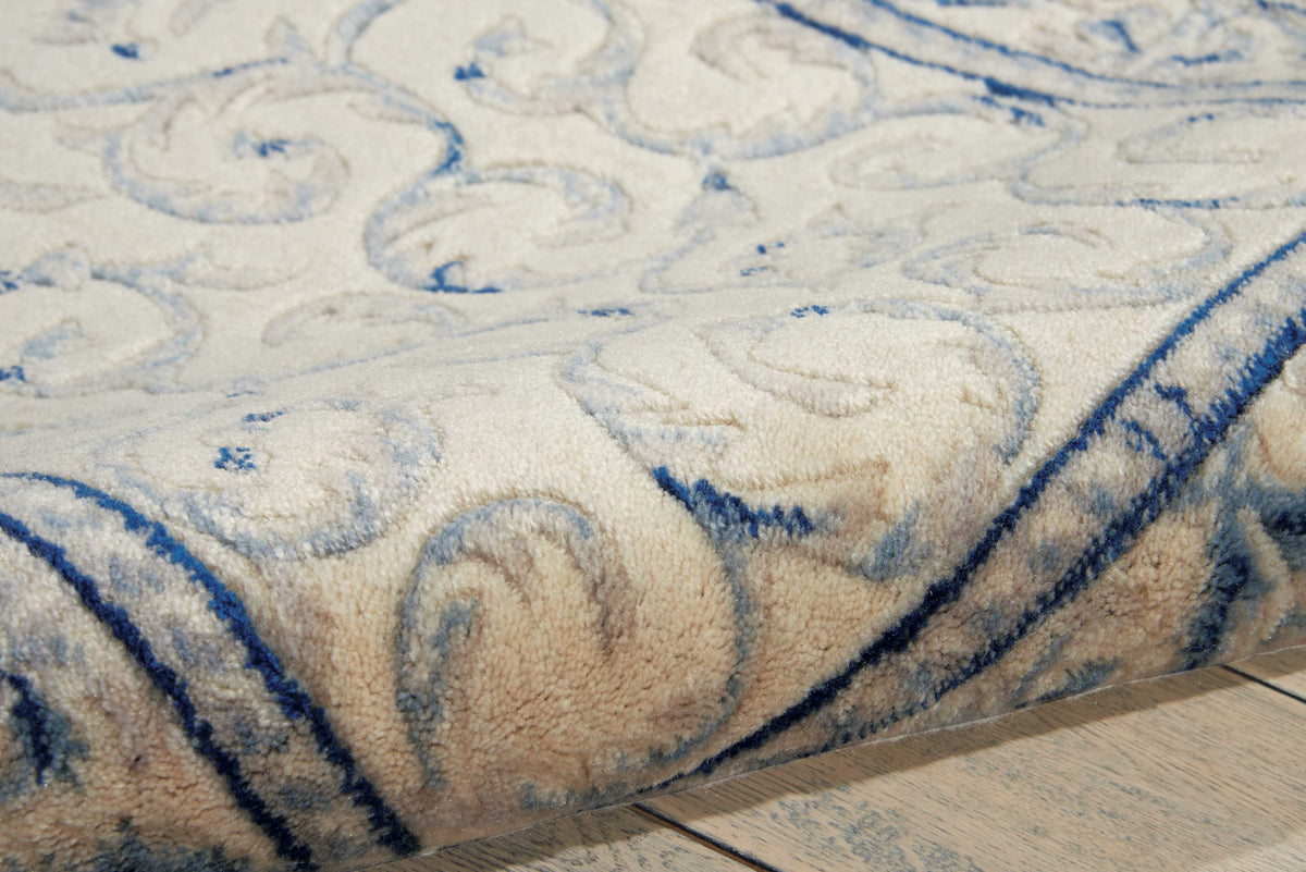 Sunset ST02 Ivory Blue Area Rug-Area Rug-The Rug Truck-The Rug Truck